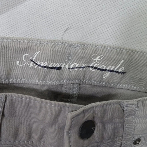 American Eagle Grey Skinny Jeans Jegging Girls Size 6 Adjustable Waist FLAW - Picture 3 of 8